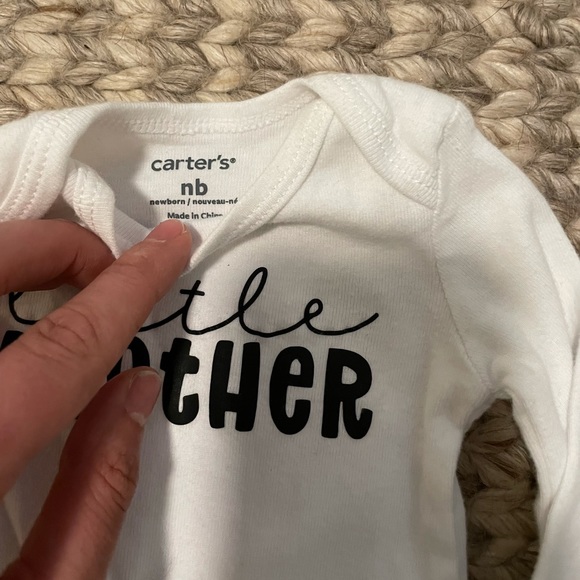 Newborn Carter’s little brother onesie - Picture 5 of 5